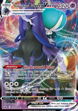 Calyrex Cavaliere Spettrale VMAX - Regno Glaciale (Ultra Rare) [CRE-075]