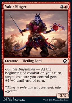 Cantante del Valore - Avventure nei Forgotten Realms (Common) [AFR-165]