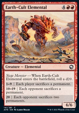 Elementale del Culto della Terra - Avventure nei Forgotten Realms (Common) [AFR-141]