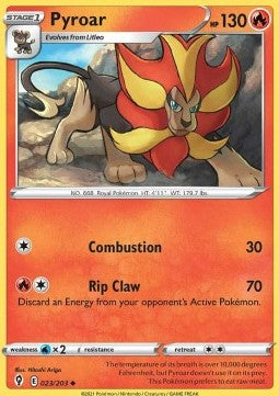 Pyroar - Evoluzioni Eteree (Uncommon) [EVS-023]