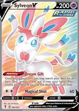 Sylveon V - Evoluzioni Eteree (Ultra Rare) [EVS-183]