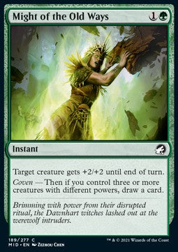 Potenza delle Antiche Usanze - Innistrad: Caccia di Mezzanotte (Common) [MID-189]