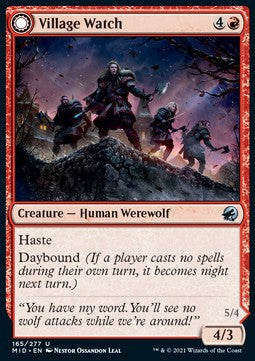 Guardia del Villaggio // Saccheggiatori del Villaggio - Innistrad: Caccia di Mezzanotte (Uncommon) [MID-165]