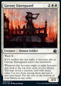 Guardia dell'Alba di Gavony - Innistrad: Caccia di Mezzanotte (Uncommon) [MID-20]