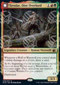 Tovolar, Dire Overlord // Tovolar, the Midnight Scourge - Innistrad: Caccia di Mezzanotte (Rare) [MID-246]