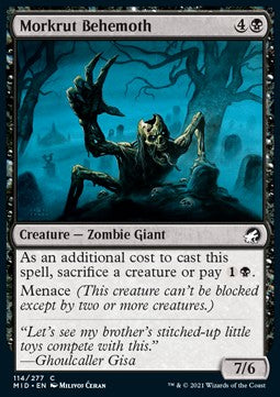 Behemoth di Morkrut - Innistrad: Caccia di Mezzanotte (Common) [MID-114]