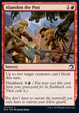 Abbandonare la Postazione - Innistrad: Caccia di Mezzanotte (Common) [MID-127]