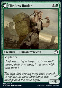 Tireless Hauler // Dire-Strain Brawler - Innistrad: Caccia di Mezzanotte (Common) [MID-203]