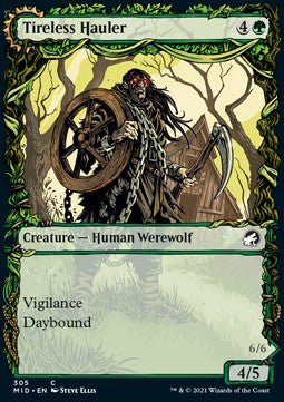 Tireless Hauler // Dire-Strain Brawler - Innistrad: Caccia di Mezzanotte: Extras (Common) [XMID-305]