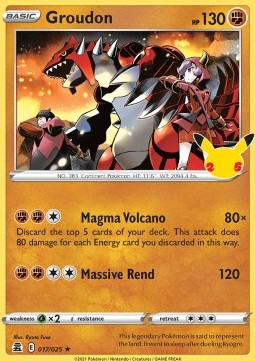 Groudon - Gran Festa (Holo Rare) [CEL-017]