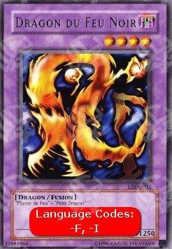 Drago del Fuoco Nero - La Leggenda del Drago Bianco Occhi Blu (Rare) [LDD-015]
