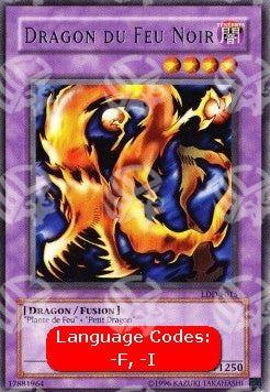 Drago del Fuoco Nero - La Leggenda del Drago Bianco Occhi Blu (Rare) [LDD-015]