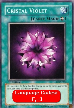 Cristallo Viola - La Leggenda del Drago Bianco Occhi Blu (Common) [LDD-033]