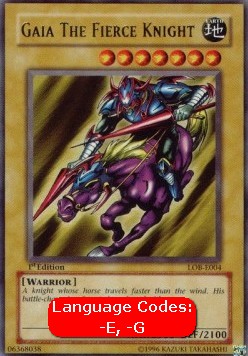 Gaia il Cavaliere - Legend of Blue Eyes White Dragon (Ultra Rare) [LOB-004]