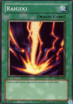 Raigeki - Legend of Blue Eyes White Dragon (Super Rare) [LOB-042]