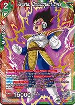 Vegeta, Omnipotent Elite - Saiyan Showdown (Super Rare) [BT15-143]