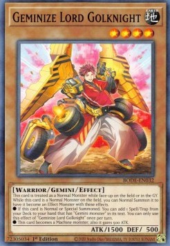 Golknight Signore Gemellotore - Esplosione del Destino (Common) [BODE-032]