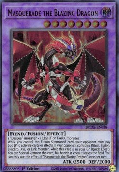 Masquerade il Drago Fiammeggiante - Esplosione del Destino (Ultra Rare) [BODE-038]