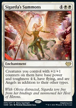 Evocazioni di Sigarda - Innistrad: Promessa Cremisi (Rare) [VOW-36]