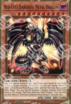Drago Metallico Oscuro Occhi Rossi - Oro Massimo: Eldorado (Premium Gold Rare) [MGED-009]