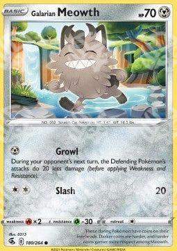 Meowth di Galar - Colpo Fusione (Common) [FST-180]