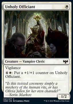 Officiante Sacrilego - Innistrad: Promessa Cremisi (Common) [VOW-41]