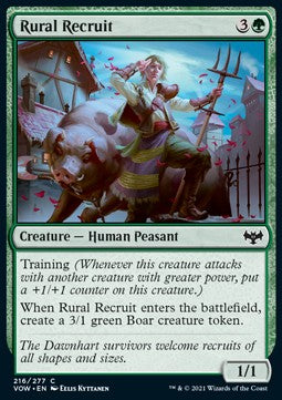 Recluta Rurale - Innistrad: Promessa Cremisi (Common) [VOW-216]