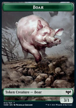 Boar Token (Green 3/1) - Innistrad: Promessa Cremisi: Extras (Token) [XVOW-T12]