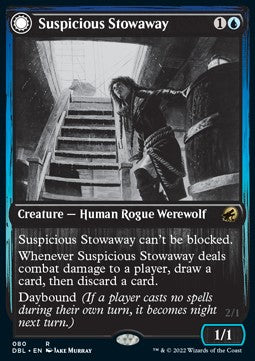 Suspicious Stowaway // Seafaring Werewolf - Innistrad: Double Feature (Rare) [DBL-80]