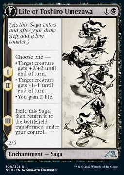 Life of Toshiro Umezawa // Memory of Toshiro - Kamigawa: Dinastia Neon (Uncommon) [NEO-108]