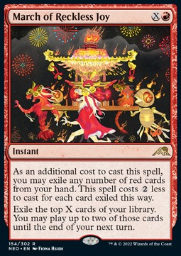 Marcia della Gioia Incauta - Kamigawa: Dinastia Neon (Rare) [NEO-154]