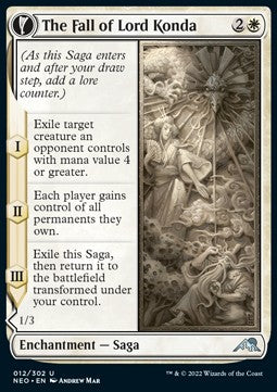 La Caduta di Lord Konda // Frammento di Konda - Kamigawa: Dinastia Neon (Uncommon) [NEO-12]