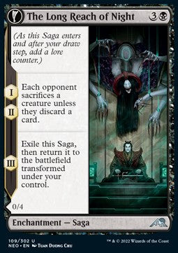 The Long Reach of Night // Animus of Night's Reach - Kamigawa: Dinastia Neon (Uncommon) [NEO-109]