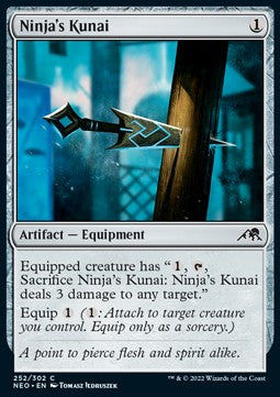 Kunai del Ninja - Kamigawa: Dinastia Neon (Common) [NEO-252]