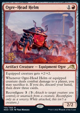Elmo della Testa di Ogre - Kamigawa: Dinastia Neon: Promos (Rare) [PNEO-155]