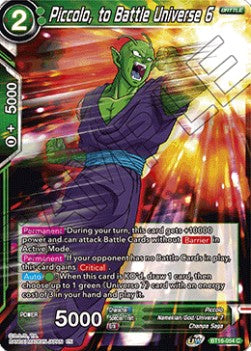 Piccolo, to Battle Universe 6 - Realm of the Gods (Common) [BT16-054]