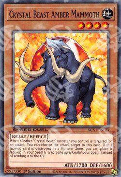 Bestia Cristallo Mammut Ambra - Speed Duel GX: Cofanetto Accademia del Duellante (Common) [SGX1-F03]