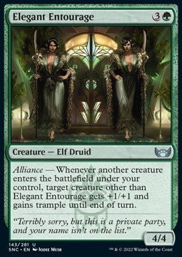 Entourage Elegante - Strade di Nuova Capenna (Uncommon) [SNC-143]