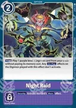 Night Raid (BT2-108) - Starter Deck: Parallel World Tactician (Common) [ST-10-BT2-108]