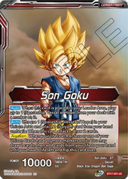 Son Goku // Son Goku, Pan, & Trunks, Space Adventurers - Ultimate Squad (Uncommon) [BT17-001]