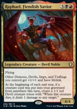 Raphael, Salvatore Diabolico - Leggende di Commander: Battaglia per Baldur’s Gate (Rare) [CLB-292]