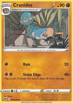 Cranidos - Lucentezza Siderale (Uncommon) [ASR-076]