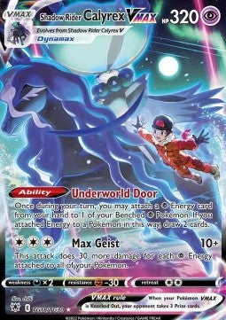 Calyrex Cavaliere Spettrale VMAX - Lucentezza Siderale (Ultra Rare) [ASR-TG18]