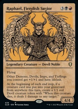 Raphael, Salvatore Diabolico - Leggende di Commander: Battaglia per Baldur’s Gate: Extras (Rare) [XCLB-438]