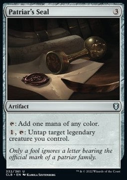Sigillo del Patriar - Leggende di Commander: Battaglia per Baldur’s Gate (Uncommon) [CLB-332]