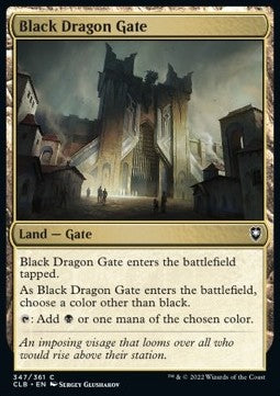 Porta del Drago Nero - Leggende di Commander: Battaglia per Baldur’s Gate (Common) [CLB-347]