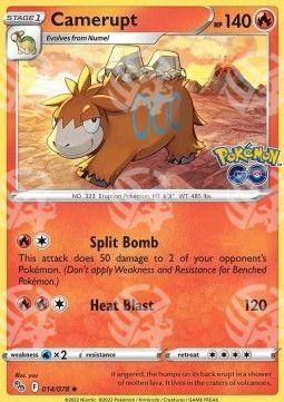 Camerupt - Pokémon GO (Uncommon) [PGO-014]