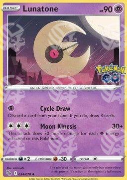 Lunatone - Pokémon GO (Uncommon) [PGO-034]