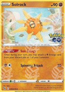 Solrock - Pokémon GO (Uncommon) [PGO-039]