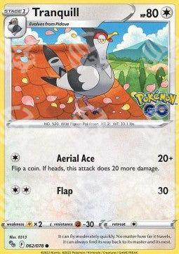 Tranquill - Pokémon GO (Common) [PGO-062]